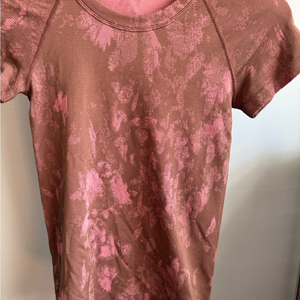 Pink and Brown Women's Top